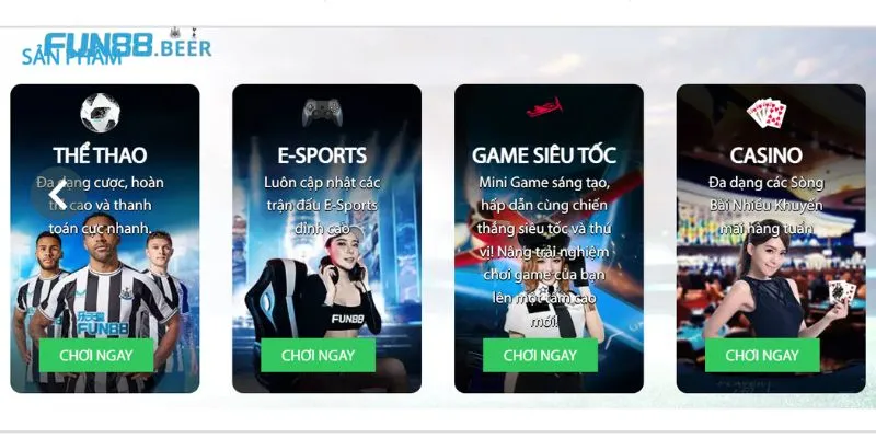 Cơ hội trải nghiệm đầy đủ các dịch vụ của nhà cái