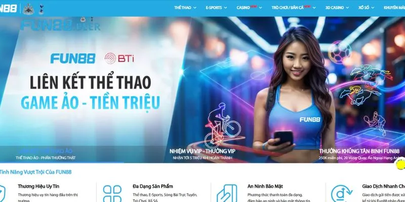 FUN88 là trang cược trực tiếp bóng đá chất lượng