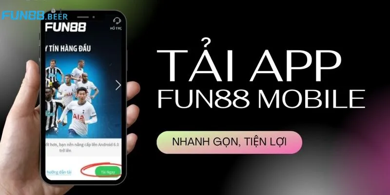 Giao diện app mobile FUN88 thân thiện, dễ sử dụng