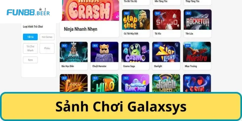 Sảnh chơi game Galaxsys