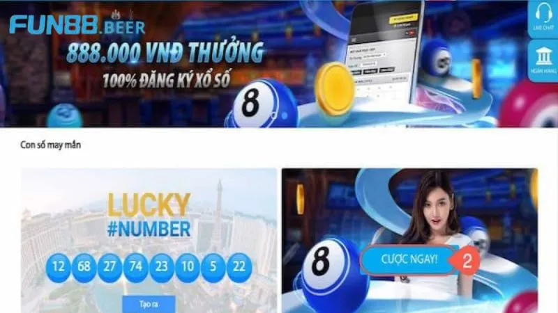 Sảnh xổ số với các loại hình đa dạng