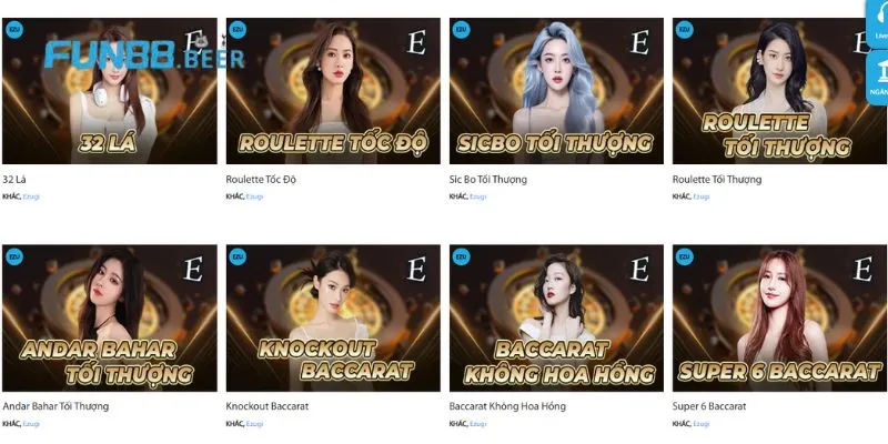 Sic Bo Tối Thượng do Ezugi phát hành