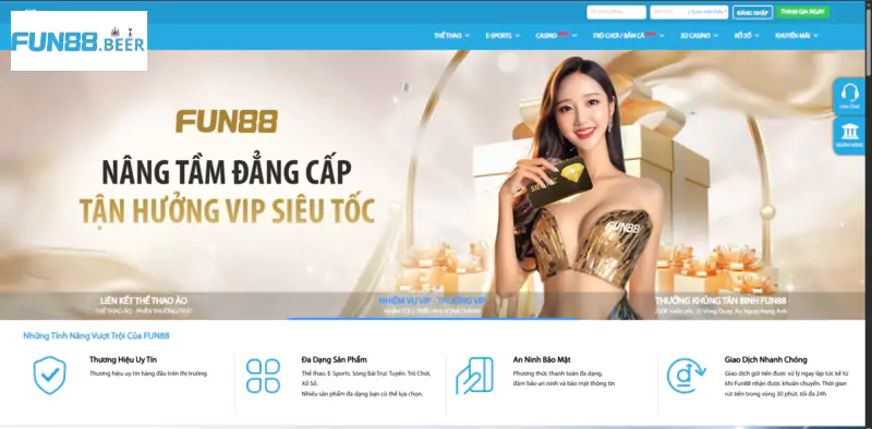 Thời gian nhận tiền sau khi rút tại FUN88